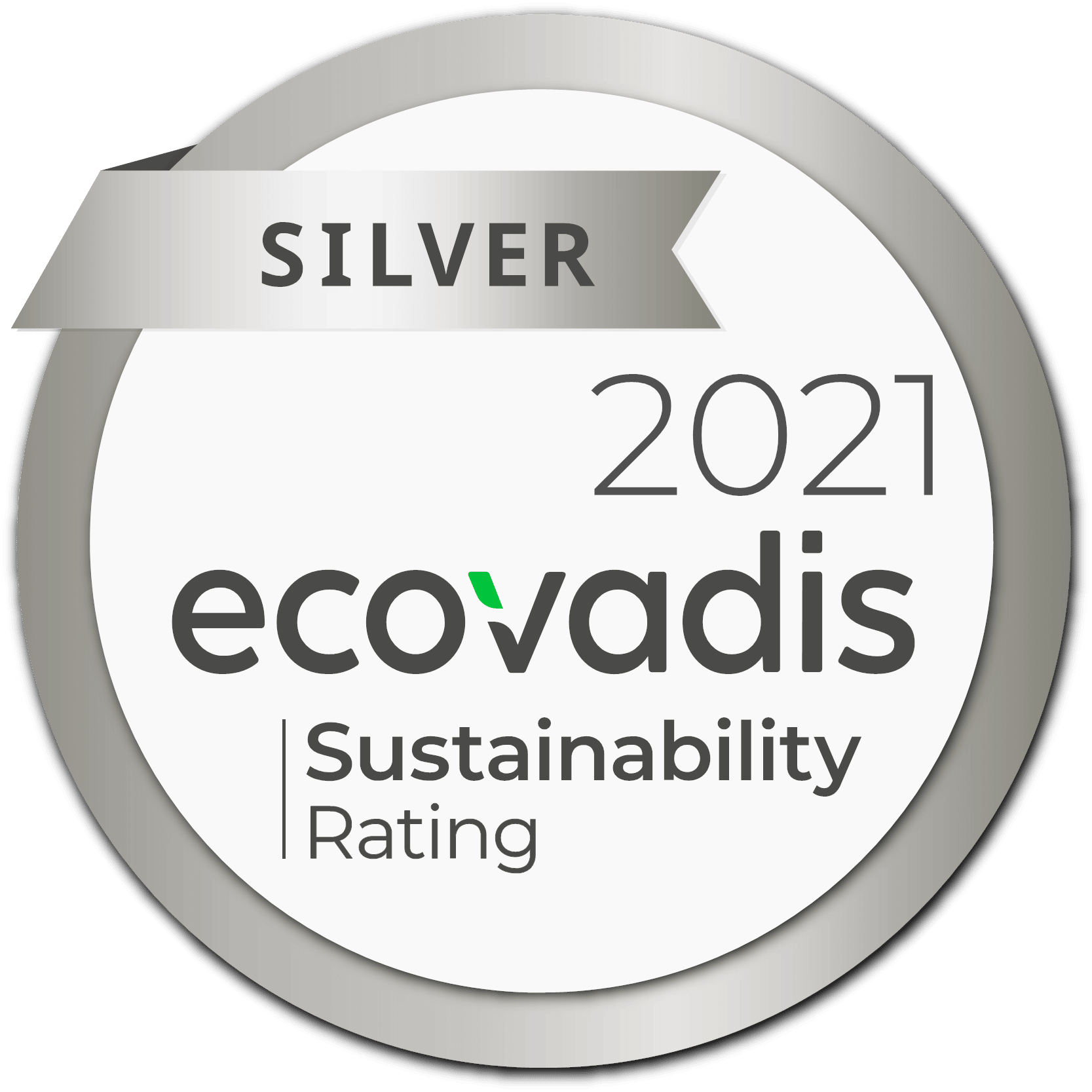 Médaille d'argent EcoVadis 2021